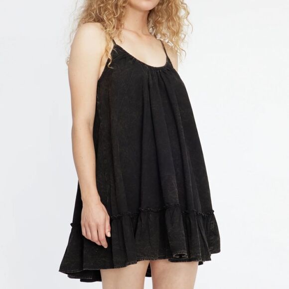 Lacausa Reina Mini Black Mineral Wash NWT Size Small - Picture 4 of 5